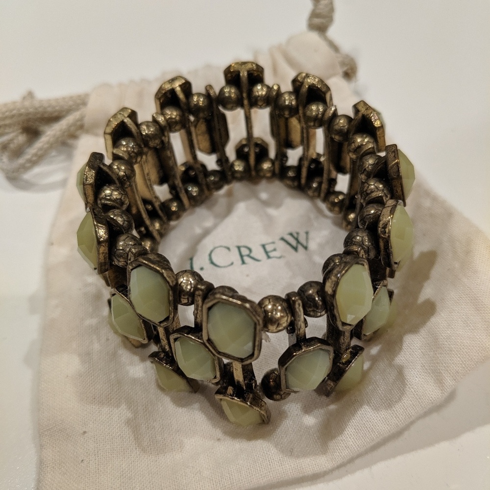 J Crew - Vintage inspired mint green bracelet cuff